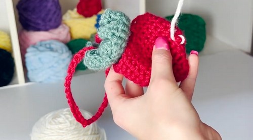 How To Crochet Pouch Bag Charm 2
