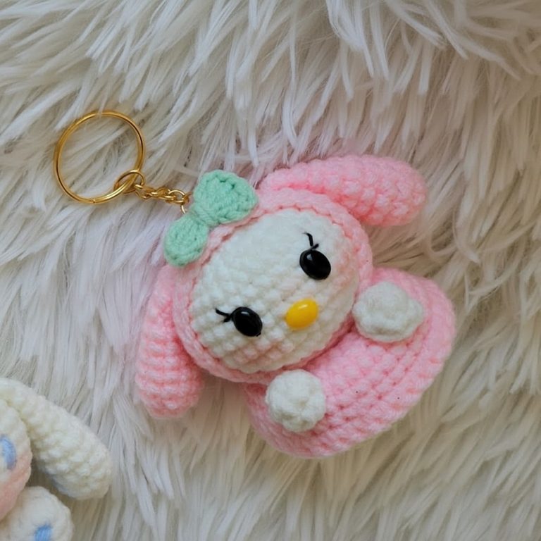 Tiny Crochet My Melody Keychain Pattern That Pops With Style