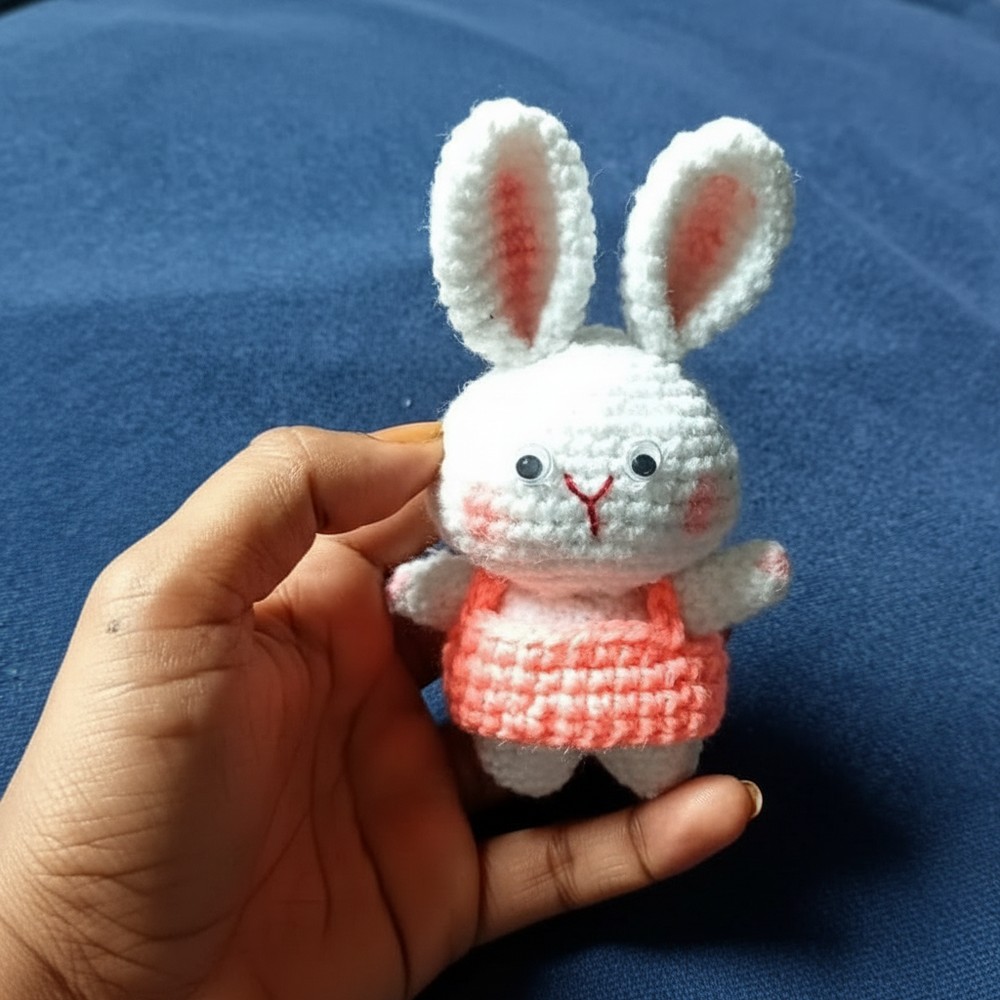 Mini Rabbit Crochet Pattern Happy Crochet Mini Bunny Amigurumi Pattern for Presents - Amigurumie